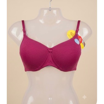 Soft Pad Bra with Transparent Straps
