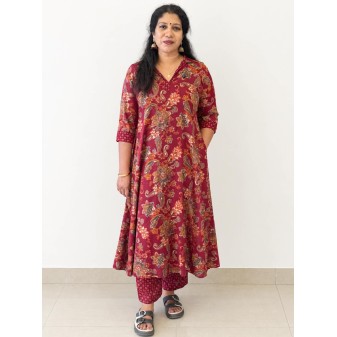 Women’s Cord Set – Stylish and Trendy Maroon