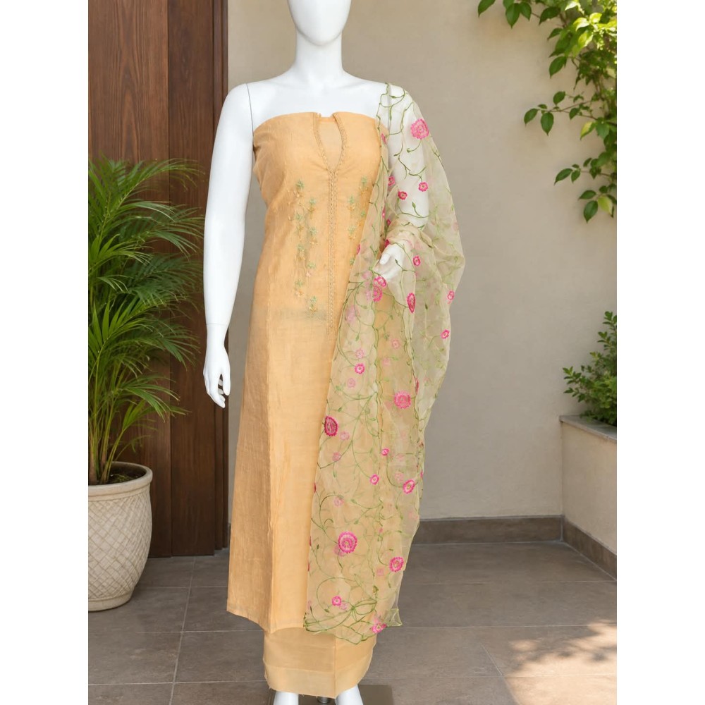 Function Wear Churidhar Material set-yellow