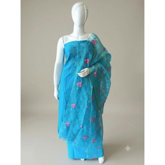 Function Wear Churidhar Material set-blue