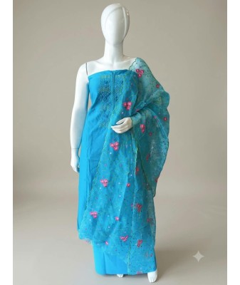 Function Wear Churidhar Material set-blue