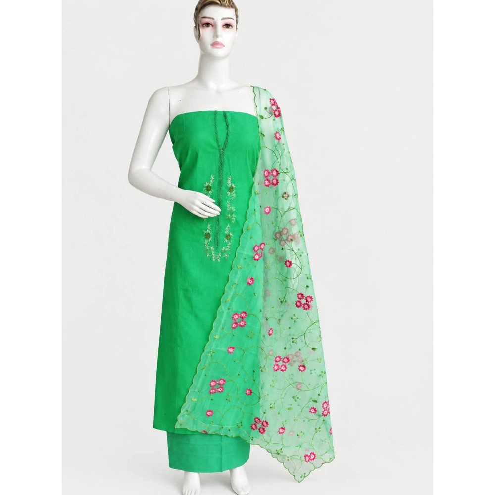 Function Wear Churidhar Material set-green