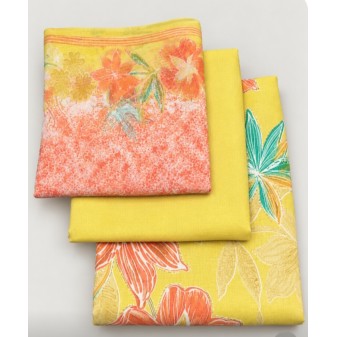 Printed Cotton 3 Piece Dress Material with Rayon Bottom & Georgette Dupatta