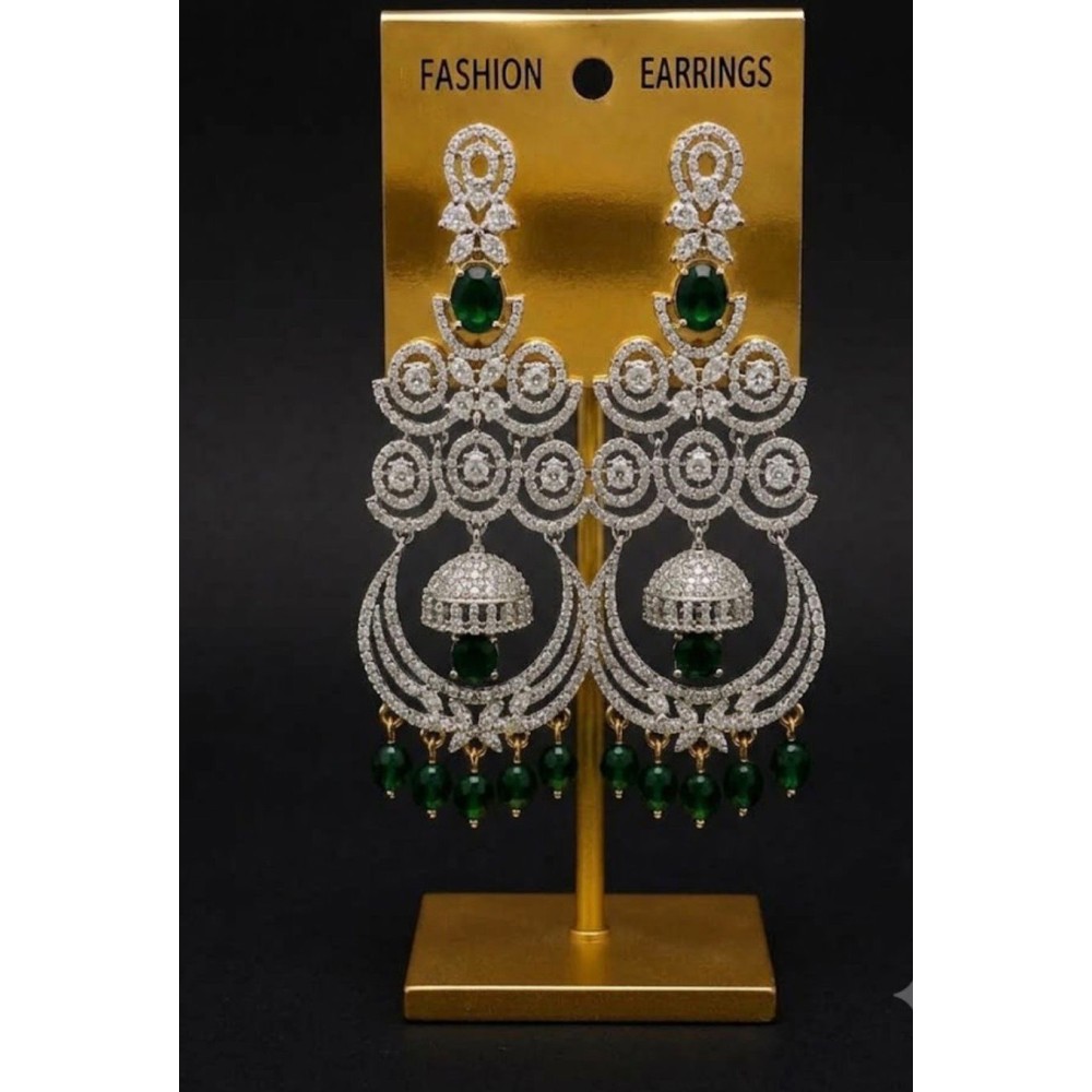 Party Wear Heavy Earrings – AD Stone Collection