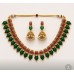 Necklace Earrings Set Traditional Palakka Design