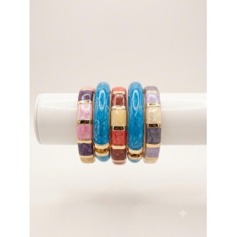 Leheriya enamel twist bangles