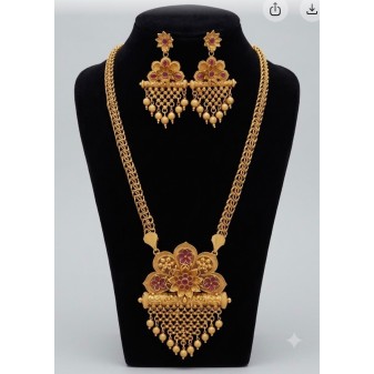 Gold Plated Heavy Haram – Special Deepavali Collection | Premium Quality