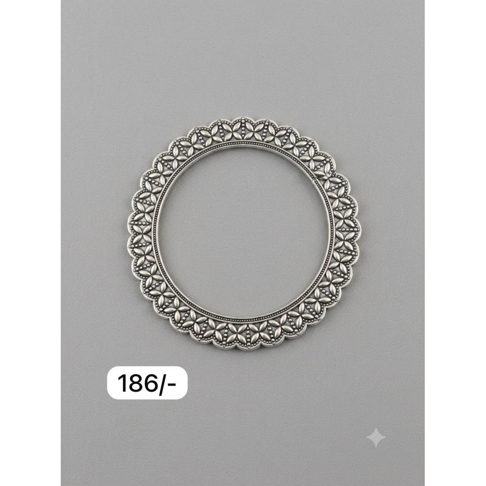 Oxidised Silver Bangles for Women-2