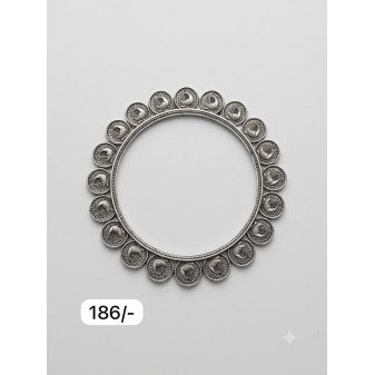 Oxidised Silver Bangles for Women-4