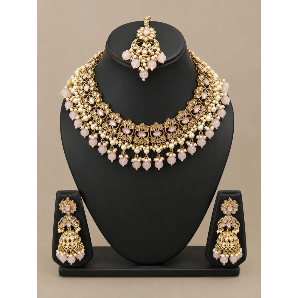 Bridal Necklace-light pink