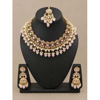 Bridal Necklace-light pink