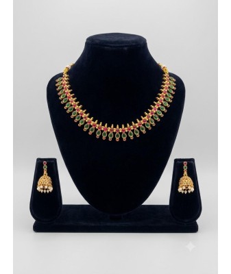 Traditional Nakapadam Necklace-multi colour