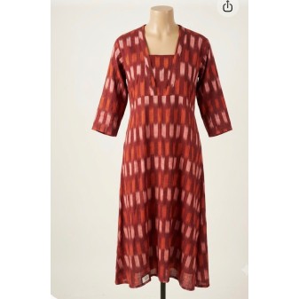 Handloom Cotton & Ikkath Kurti Collection Red