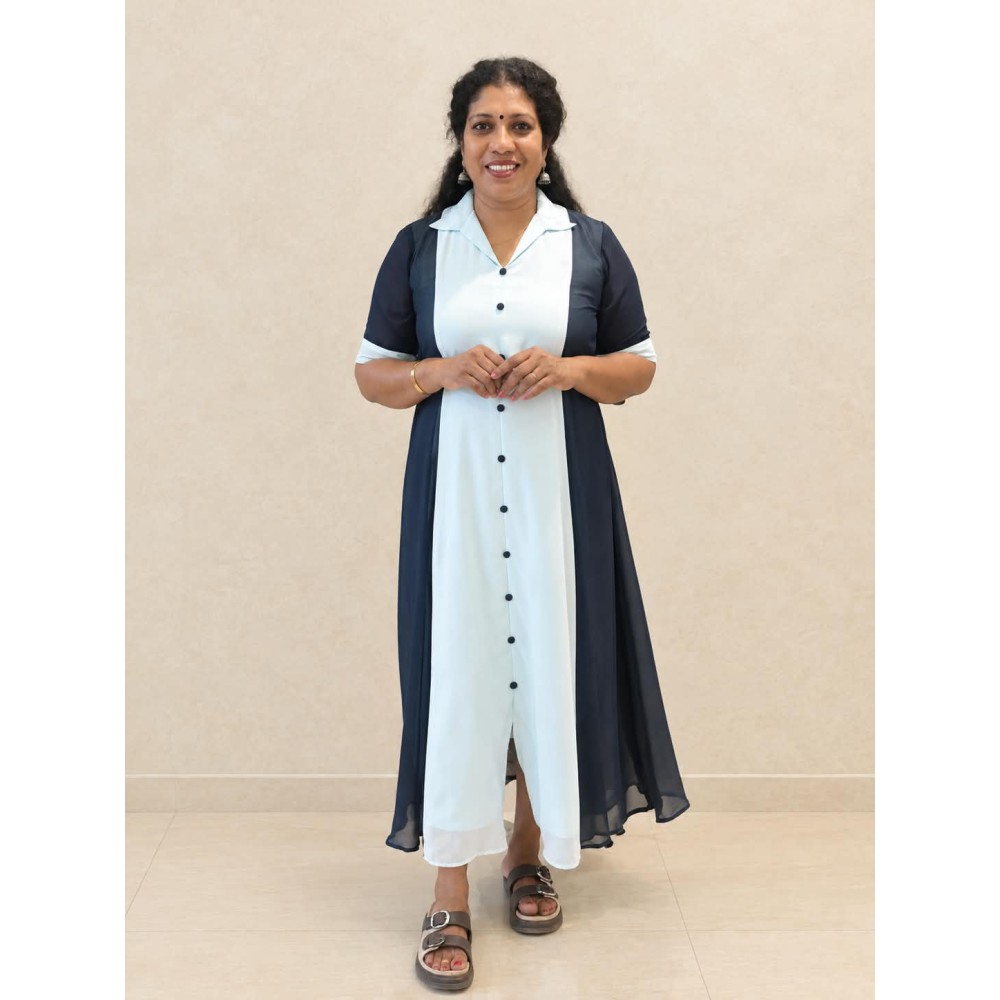 3 Panel Kurti-blue