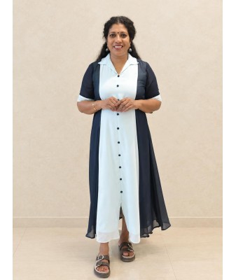 3 Panel Kurti-blue
