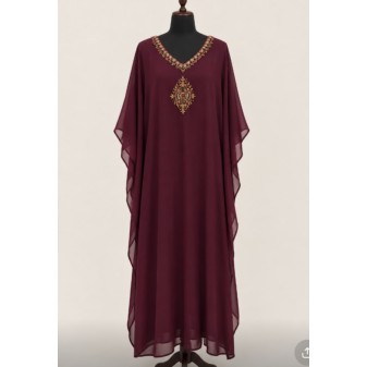 Georget Handworked Kaftan – 48 Length | Simple Party Wear