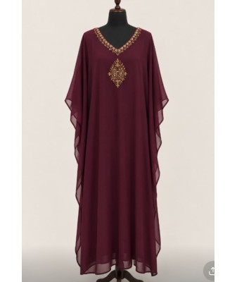 Georget Handworked Kaftan – 48 Length | Simple Party Wear