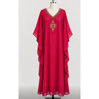 Georget Handworked Kaftan – 48 Length | Simple Party Wear
