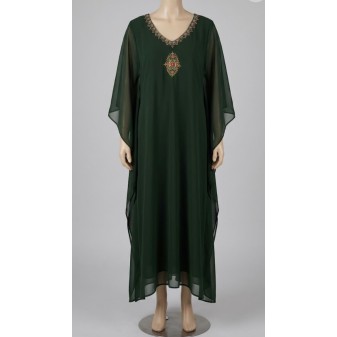Georget Handworked Kaftan – 48 Length | Simple Party Wear