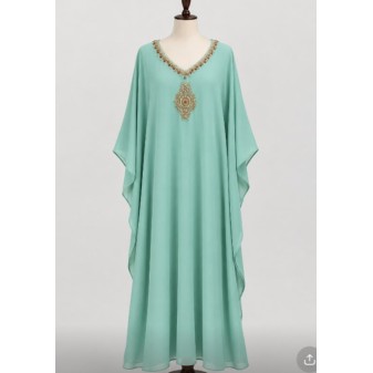 Georget Handworked Kaftan – 48 Length | Simple Party Wear