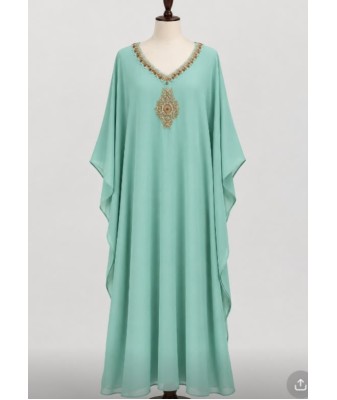 Georget Handworked Kaftan – 48 Length | Simple Party Wear