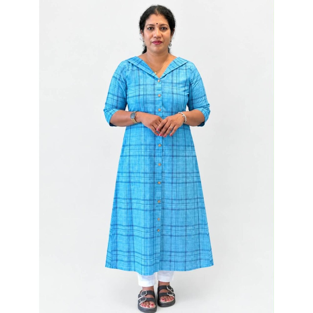 Cotton Kurti-blue