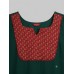 Chiffon A-line Kurti-Rama Green