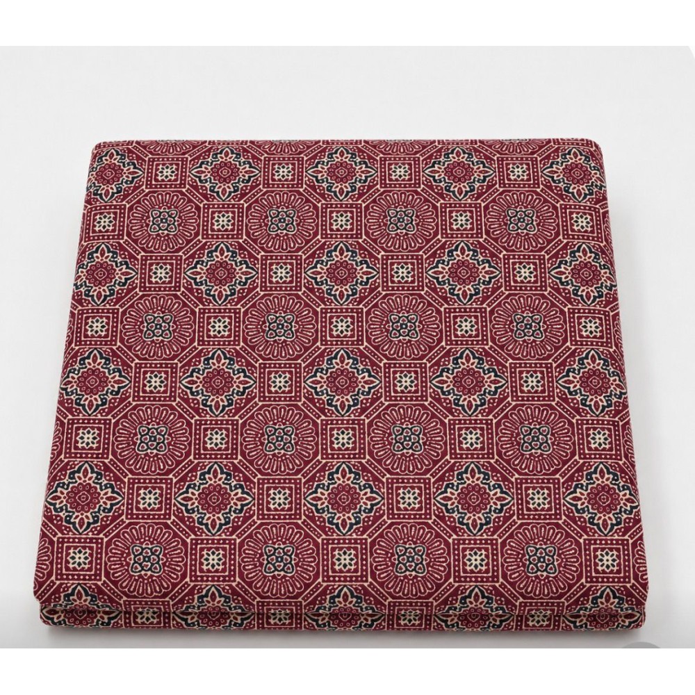 Cotton Running Fabric – Ajrakh Print | 44 Inch Width | Affordable Price