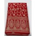 Running Material Collection – Brocade Floral Design Red