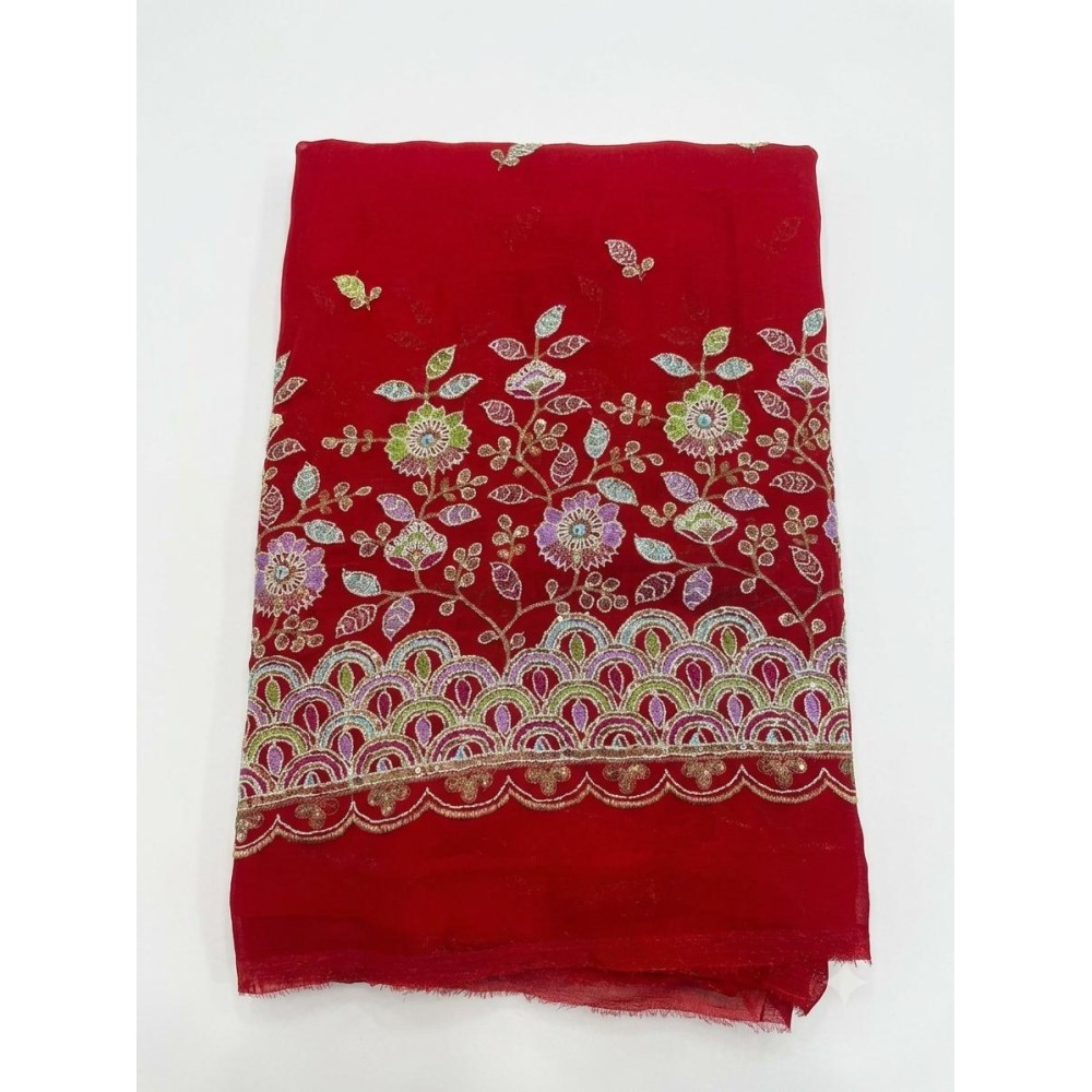 Fendy Silk Party Wear Running Fabric