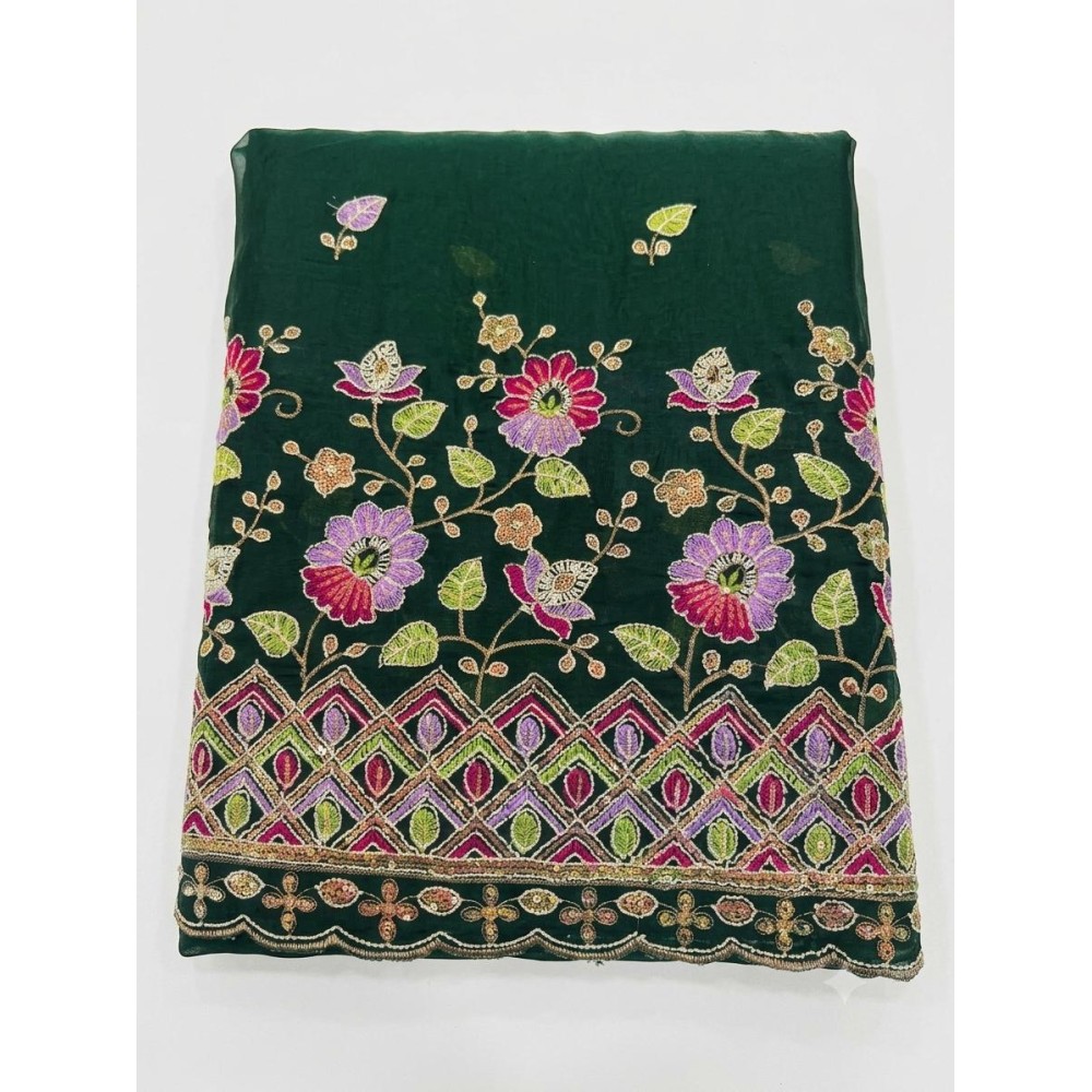 Fendy Silk Party Wear Running Fabric