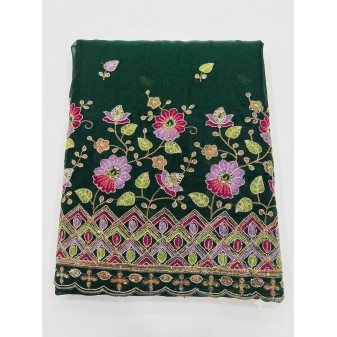 Fendy Silk Party Wear Running Fabric
