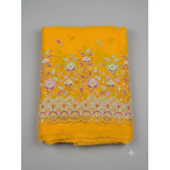 Fendy Silk Party Wear Running Fabric