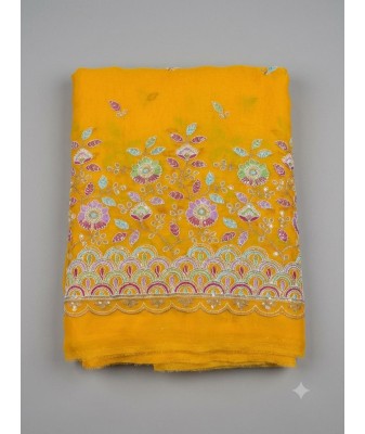 Fendy Silk Party Wear Running Fabric