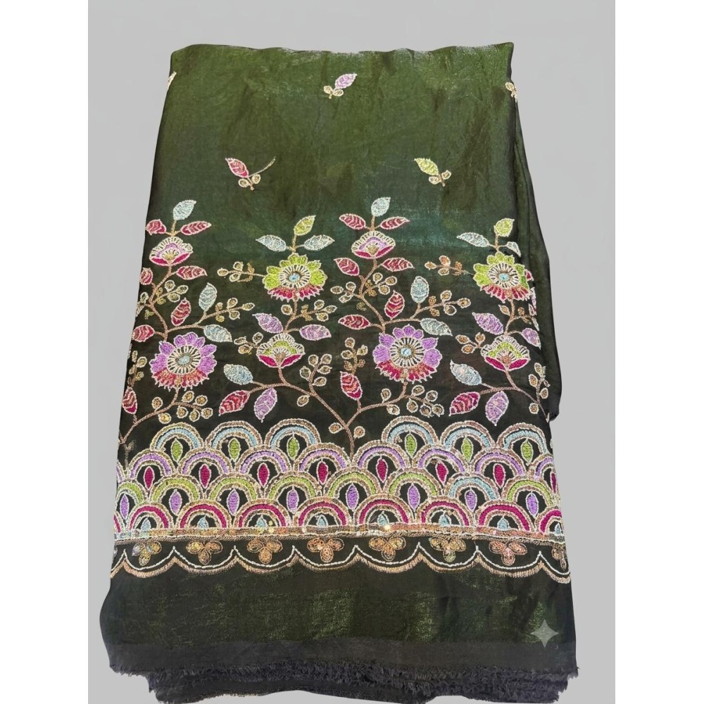Fendy Silk Party Wear Running Fabric