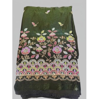 Fendy Silk Party Wear Running Fabric