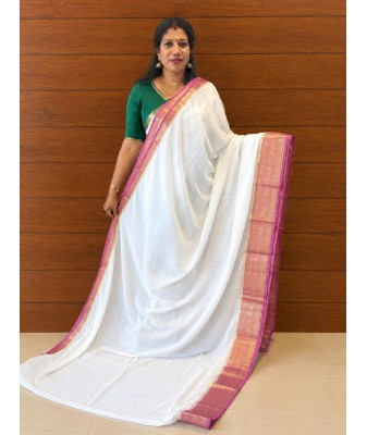 Chiffon Saree onionpink