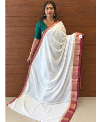 Chiffon Saree meroon