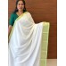 Chiffon Saree parrotgreen