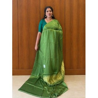 Gaji Silk Saree for Women-green