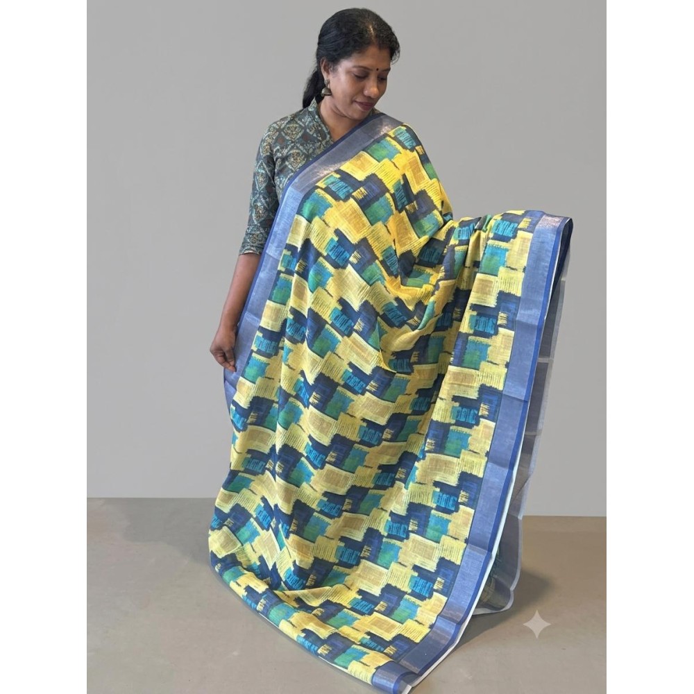 Semi Linen Elegant & Stylish Saree-e