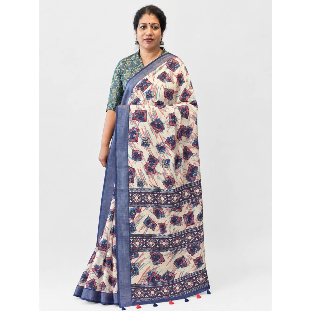 Semi Linen Elegant & Stylish Saree-g
