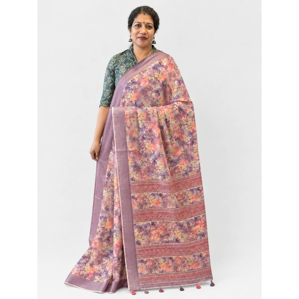 Semi Linen Elegant & Stylish Saree-n