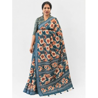 Semi Linen Elegant & Stylish Saree-o