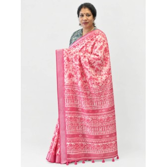 Semi Linen Elegant & Stylish Saree-p