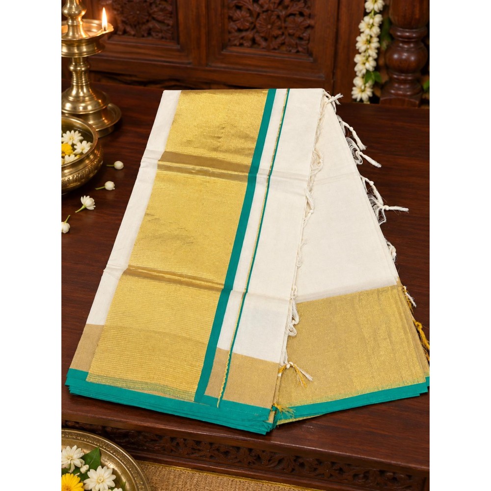Traditional Set Saree-aqua blue