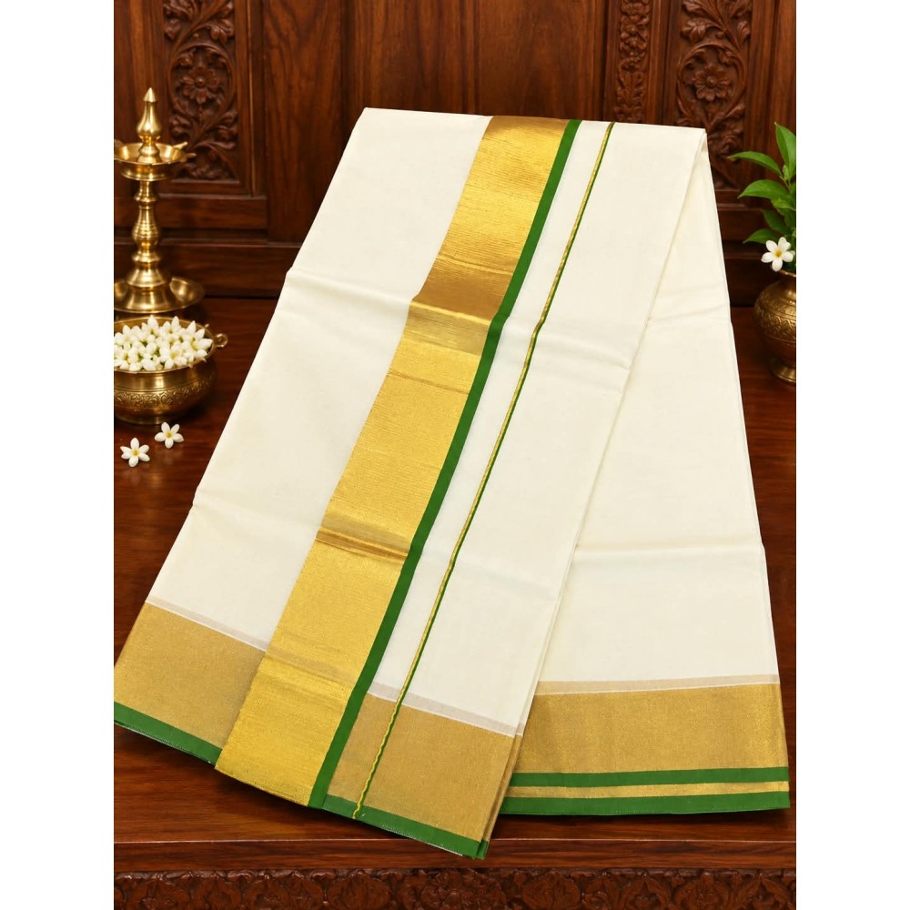 Traditional Set Saree-leaf green