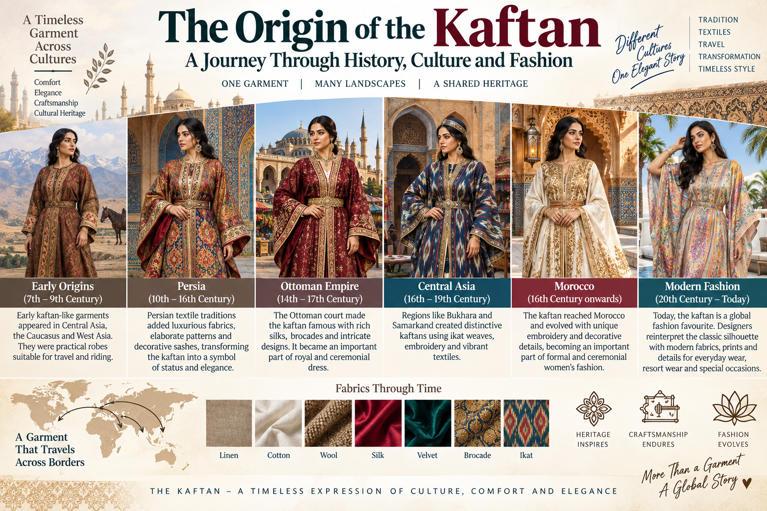 The Origin of the Kaftan: A Journey Through History, Culture and Fashion